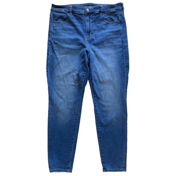 American Eagle Outfitters Denim - American Eagle Women 18 Hi-Rise Jegging NextLevel Stretch Blue Denim Skinny Jean